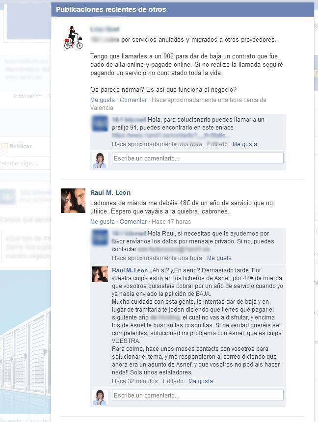 Problemas con los perfiles en Facebook